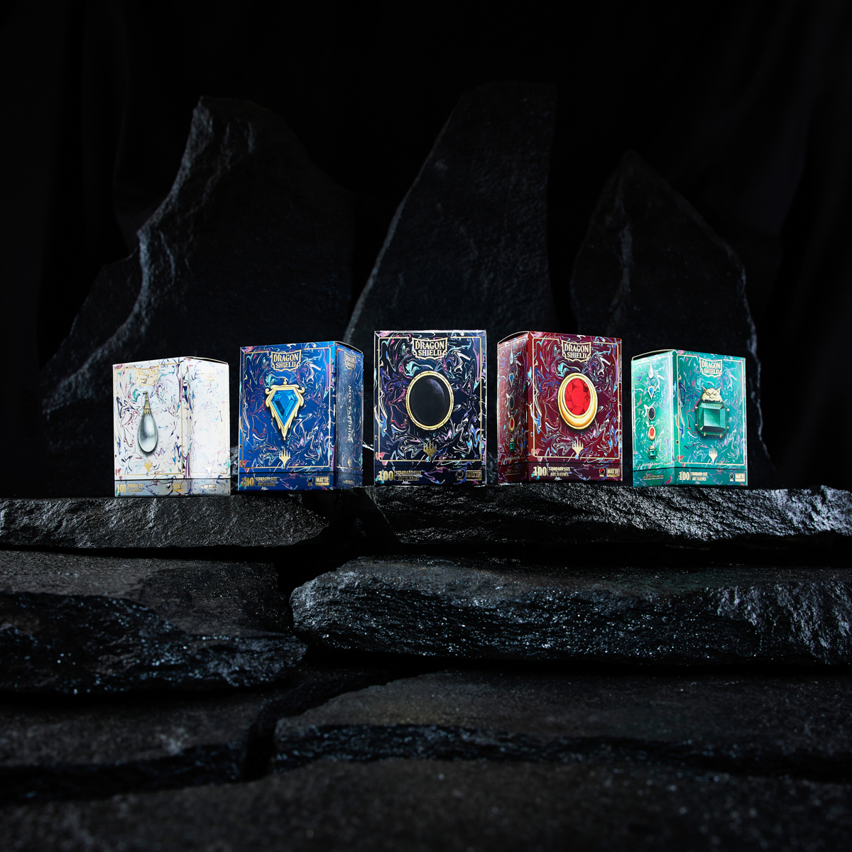 DragonShield_'s tweet photo. Something powerful is coming to MagicCon: Atlanta 💎⚡

The MTG x Dragon Shield Mox Collection brings the five original Moxes to new Matte Dual Art Sleeves &amp; TCG Playmats.
Dropping first at MagicCon: Atlanta. Find your favorite Mox at the Dragon Shield booth! https://t.co/JbFu34MeTM