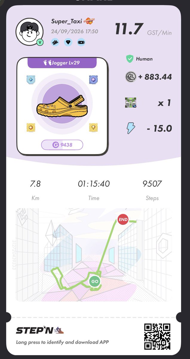 Super_Taxy's tweet photo. โ๏ธ #GM ๐ #POLYGON Realm ๐ถ
๐โจ๐ฅณ Walk. Earn. Repeat. ๐ซต
๐ #STEPNGO ๐. G111FwL5U6wk
๐ #StepN code ๐. 78807463
๐Letโs play ๐ฐ #MB3 ๐ฐ ๐
#M2E #FSL
@Stepnofficial @fslweb3 @0xPolygon @0xPolygonEco @0xPolygonFdn https://t.co/kJ0evFyxsZ