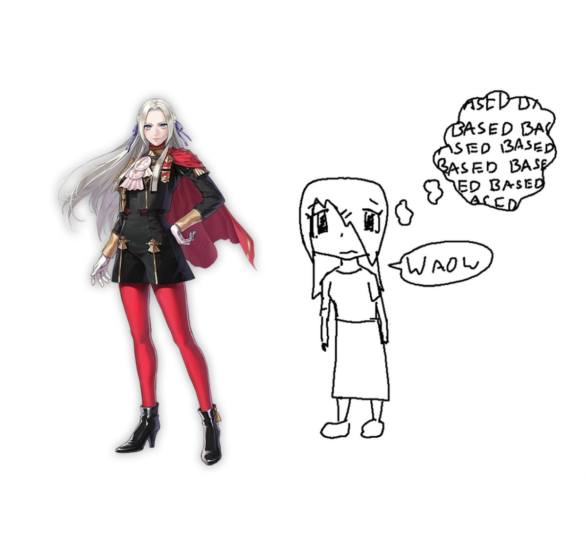 plazynoodles's tweet photo. not far into the game obviously but edelgard being seemingly so vehemently hated by some and then learning that her path is a revolution against the church is so funny https://t.co/bVfQxH0UkJ