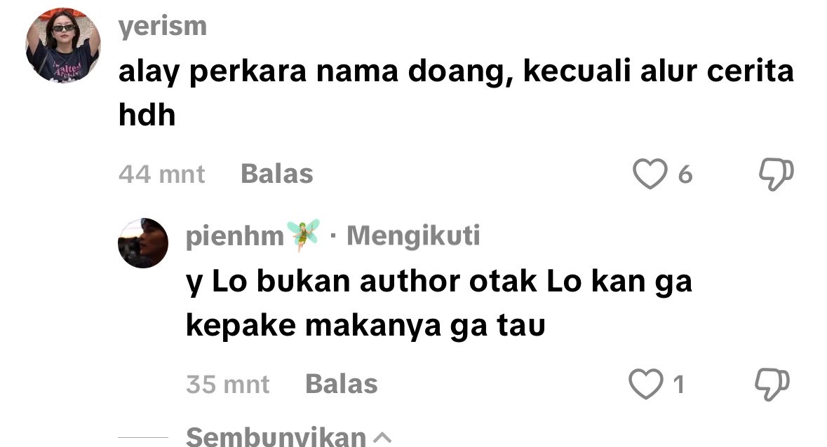 goresanAmi's tweet photo. bio dengan kata kata anjing, ngatain readers dongo ga ada otak, cuman karena kesamaan nama panggilan “Bebe” bukan karena alur ataupun cerita? wtf?!?! arogan! https://t.co/3JWLtHC7zH