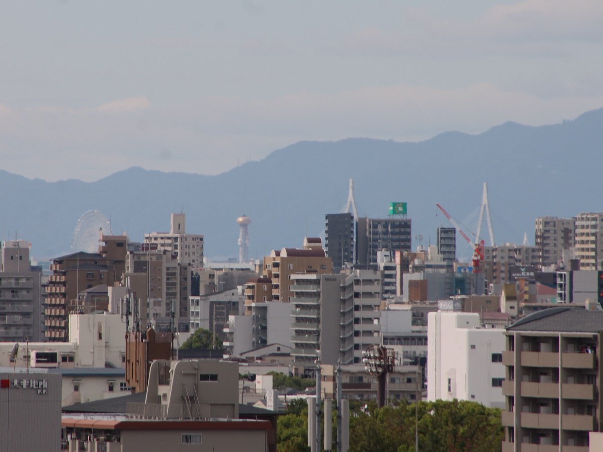 avanzaceo's tweet photo. 大阪湾 築港( #天保山 )エリア方面を望む

天保山大観覧車（ #海遊館 ）

天保山大橋（ #大阪 ）

舞洲スラッジセンター（下水汚泥処理場）も見える https://t.co/WqksotoYTj