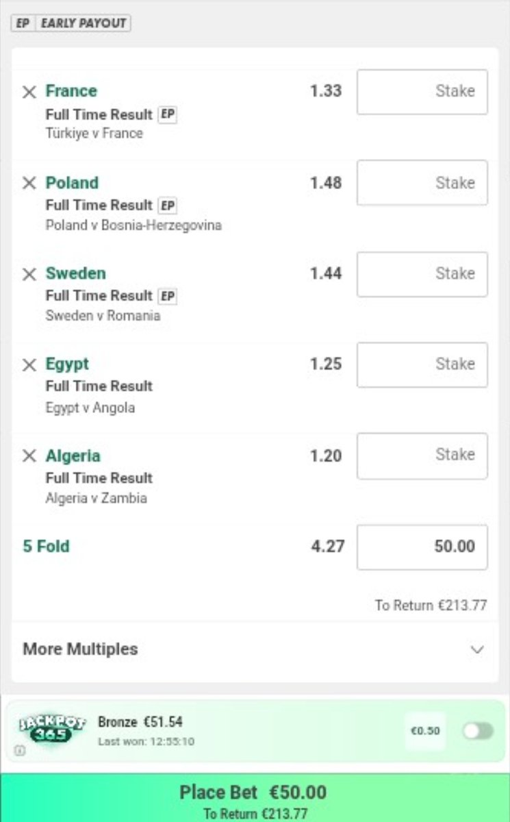 TipsterSammy's tweet photo. Friday Main Win Bet🌍⚡️

Drop a ❤️ if you’re on https://t.co/3eObzVp2se