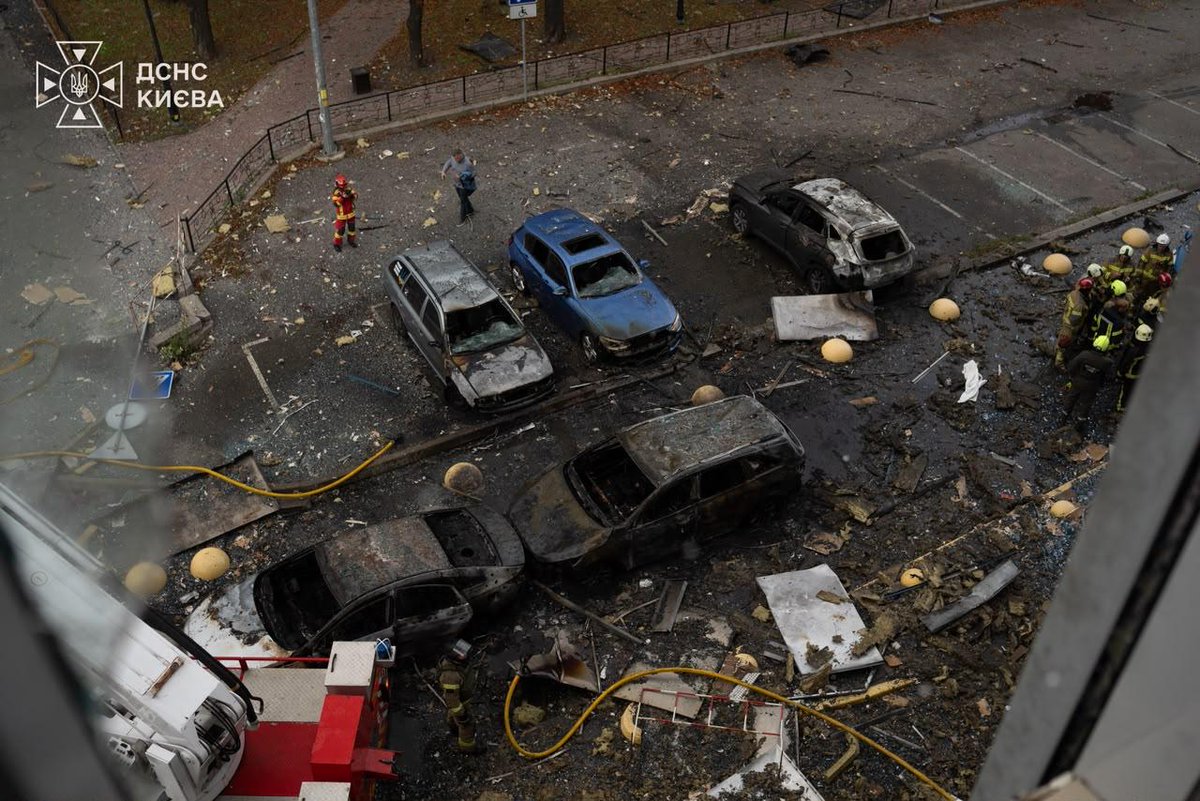ZelenskyyUa's tweet photo. As of now, four people have already been reported killed as a result of a Russian drone strike on an office building in Kyiv. My condolences to their families and loved ones… Seven more people were injured, including a child. I thank all of our emergency services, which always respond quickly to help people after Russian attacks.

There were also drone strikes today on a warehouse used by McDonald’s. An attack drone – against ordinary food products… The Russians are constantly expanding their escalation operation: American and other businesses, data centers, internet providers – for Russia, ordinary life in and of itself is simply a target. All of this undermines people’s ability to stay connected, study, and work.

It is important that the world responds to all of this and that Russia feels the response to its terror. Our long-range capabilities and the world’s sanctions must work in concert toward exactly that – concrete consequences for Russia.