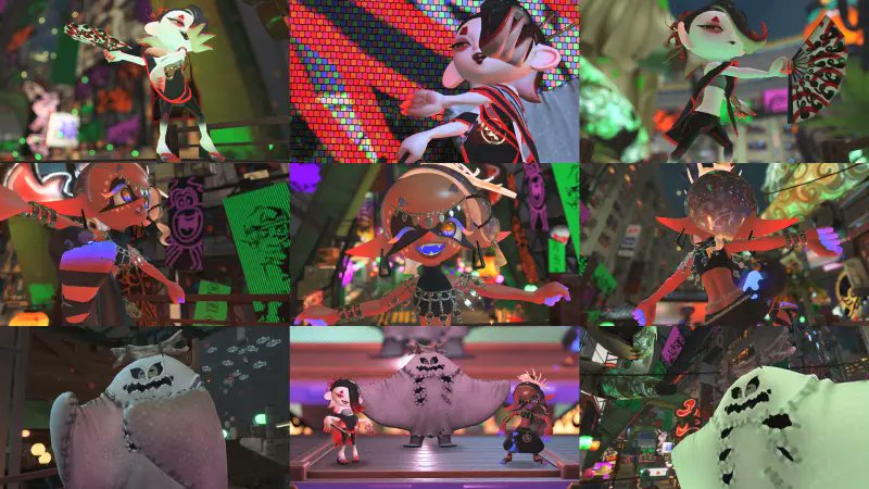 salmonrun_wiki's tweet photo. スプラ3 ハロウィンフェスのお知らせ🎃
スプラフェス『Splatoween 2026』
日時：10/31(土)9:00 - 11/2(月)9:00
お題：ファンタジーの世界に飛びこむなら？ 魔法使い vs ナイト vs 忍者
街がハロウィン仕様に
各アーティストたちも特別衣装で登場
特殊インクやBGM、隠し演出
https://t.co/78ccNdKJsA https://t.co/MC7SpNOh31