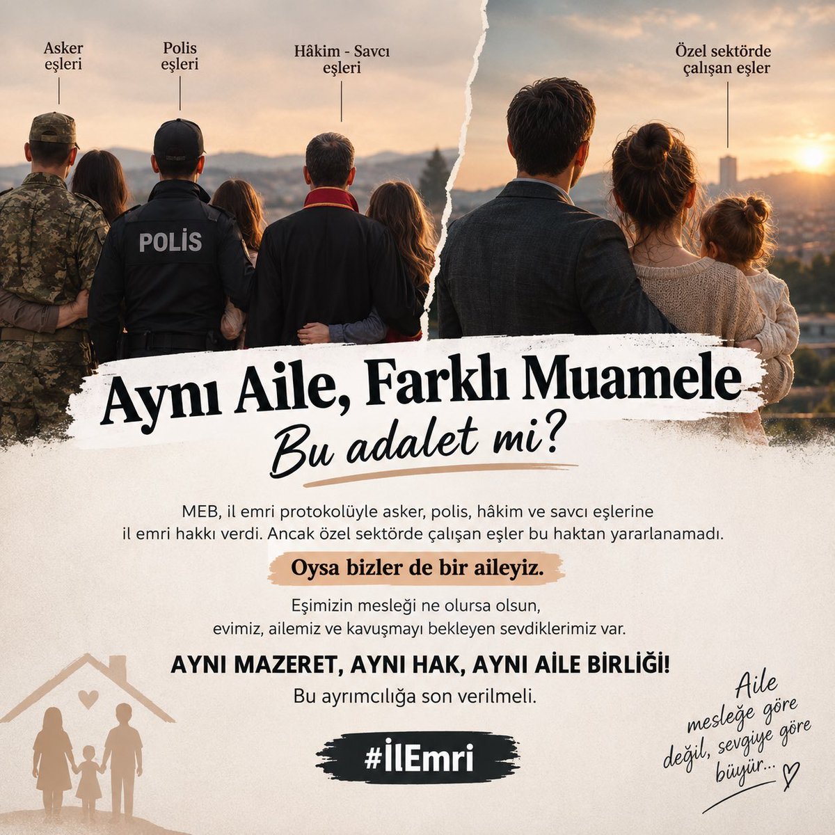 Ahsenpetek1's tweet photo. @AbdullahDamar27 Protokol ayrımı neden?
Biz insan değil miyiz? Bizim ailemiz yok mu?
Yalvarıyoruz artık ya sesimizi duyun Allah aşkına ya .
#AyrılığaSONverMEB https://t.co/ySaZ5ckvql