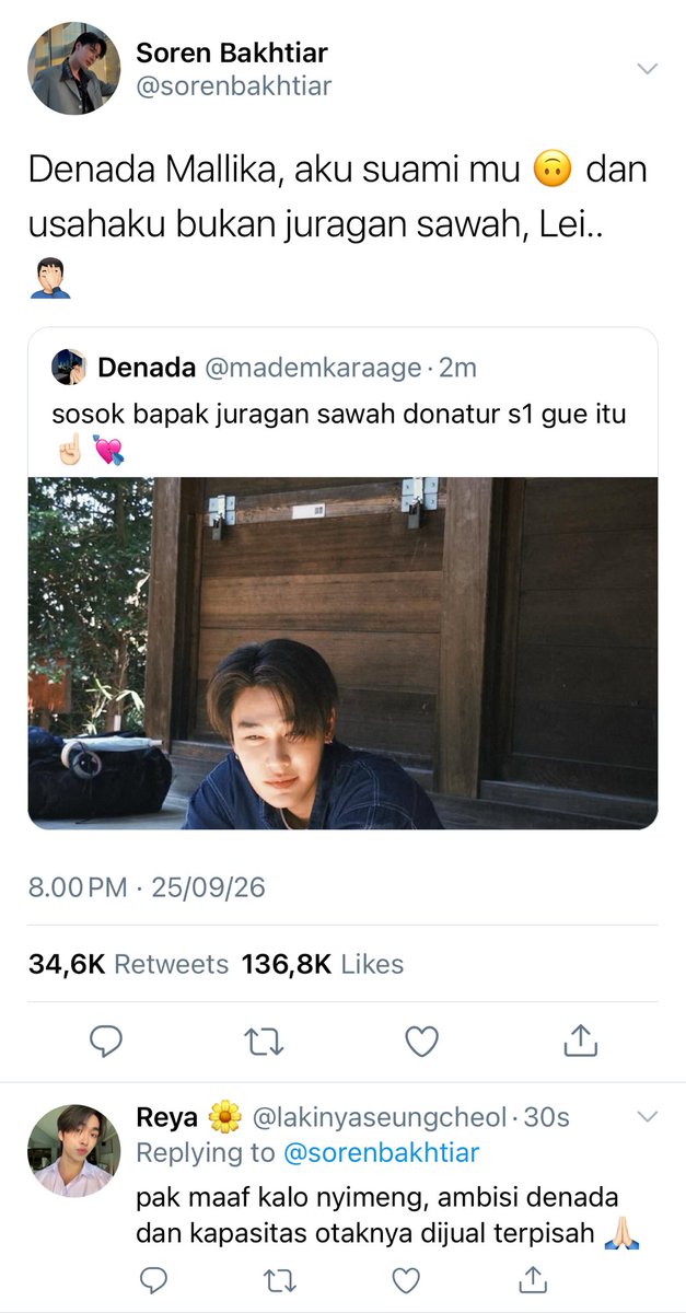 pipopoysttajel's tweet photo. dewtee au 

denada nyari sugar daddy yang bisa biayain s1 nya, eh malah si bapak soren yang lebih semangat sama jenjang pendidikan dan karir denada. https://t.co/YjOlUMJQnN