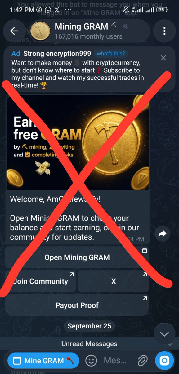 SaleemCryptoo's tweet photo. 🚨 ANNOUNCEMENT TO THE MINING GRAM COMMUNITY! 🚨

Please be careful with this @MiningGRAM is a Scammers 100%

Everyone around the world for those who registered for Gram Mining please be very careful because some people claiming to be involved with the mining platform are scammers.

⚠️ Warning: Please do not send money to this mining Gram they are 100% scammers so be very careful with them.

Please don’t forget to like comment and repost because I want this warning to reach other people around the world so they can also be aware of these scammers.

Keep following @SaleemCryptoo for more announcements and updates.

May Allah help us all succeed. Ameen. 🤲
