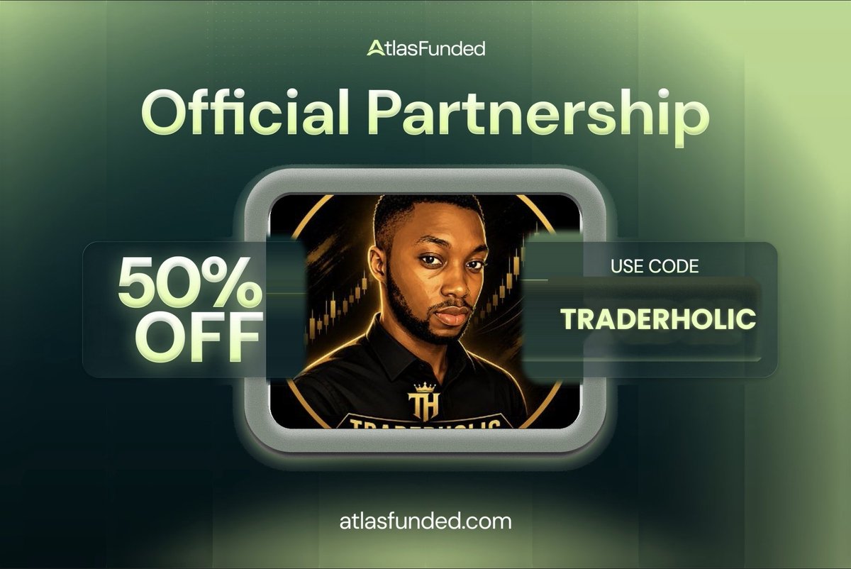 TraderholicTM's tweet photo. Announcing my official partnership with @atlasfunded

$5.That's the entry on @atlasfunded's Access Challenge, and it's a big part of why I've partnered with them.

They also run zero consistency rules on instant accounts, so you trade your way and keep what you make.

50% off sitewide with TRADERHOLIC

https://t.co/vKe7YB2aTX