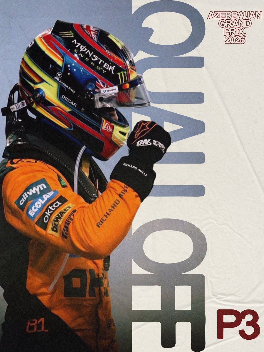 InfoOP81's tweet photo. 🏁 | Fim da classificação do Grande Prêmio do Azerbaijão e SOMOS P3! Excelente resultado do nosso piloto!

#OP81 #Quali #AzerbaijanGP 🇦🇿 https://t.co/eeei6VOwlx
