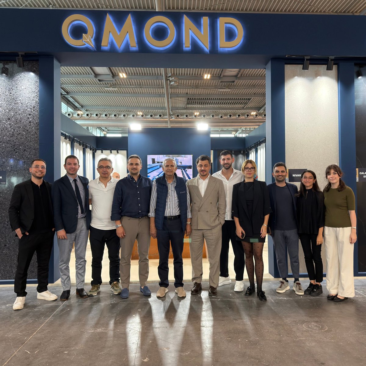 QmondSurfaces's tweet photo. The Qmond Surfaces team at Marmomac 2026. Thank you to everyone who visited us and to our team for making this event a great success.

#QmondSurfaces #Marmomac2026 #Design #Italy #Verona https://t.co/NjHSk7Tn9j