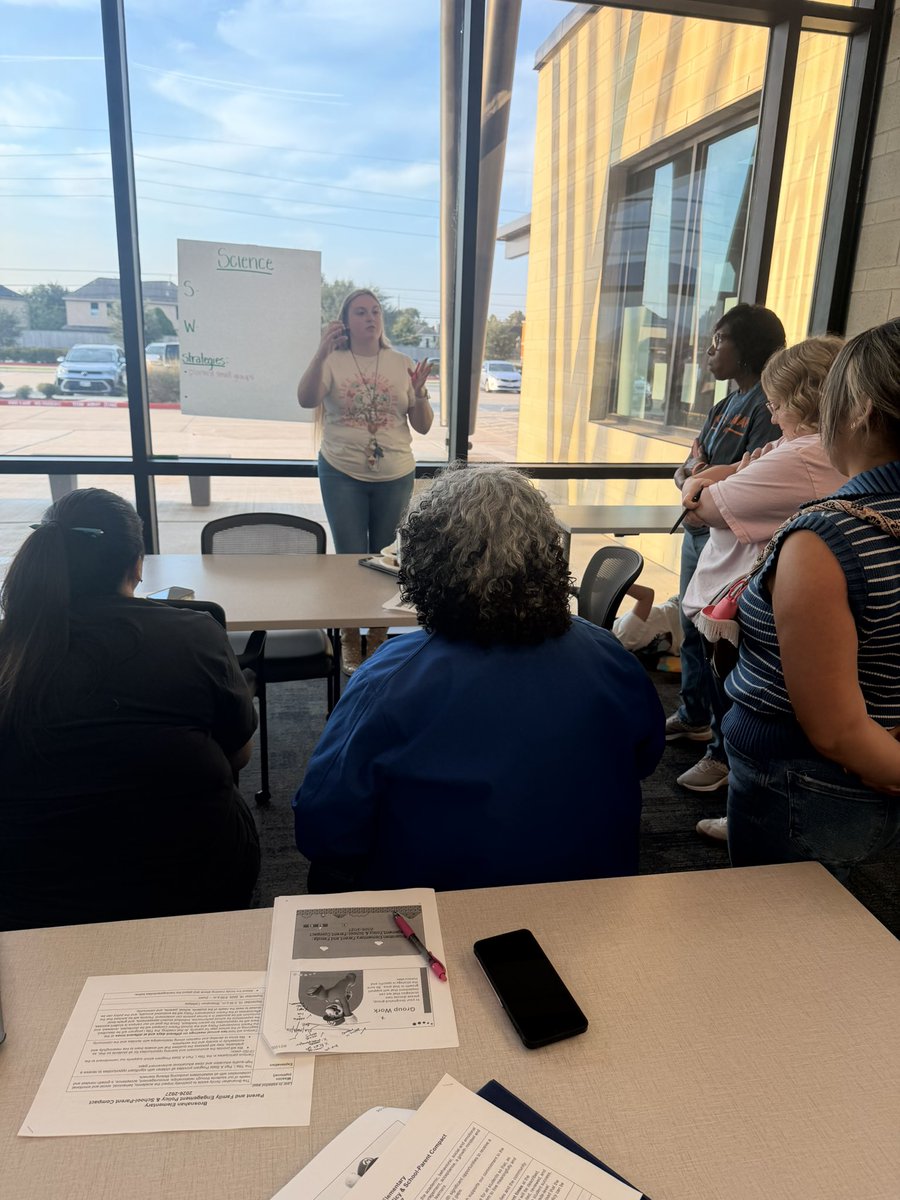 PrinSilliman's tweet photo. Our @BrosnahanES CPOC is hard at work this morning as we plan for our broncos #PathToAmazing this school year! @CyFairISD #BroncoTOUGH https://t.co/jIPa3TossR