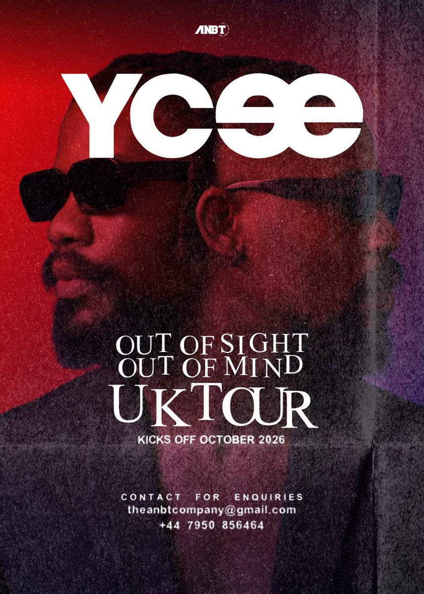 0renuga's tweet photo. OCTOBER, WE OUTSIDE! For @iam_YCee 🇬🇧
From The First Wave to OUT OF SIGHT / OUT OF MIND — it’s time to take this new chapter across the +44.
Cities & dates loading… ⚡️
For bookings & enquiries:
📩 theanbtcompany@gmail.com
📞 +44 7950 856464
#YCee #OOSOOM #ANBT https://t.co/vZibpThj7y