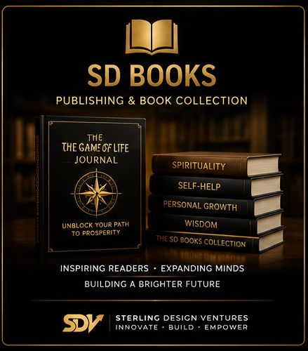 SterlingDesignV's tweet photo. Ideas have the power to inspire, challenge, and transform.

SD Books brings together a growing collection of titles covering spirituality, self-help, personal growth, wisdom, and more.

Discover your next read.

📚 https://t.co/hoFaBHZRXO

#SDBooks #Publishing #PersonalGrowth #Reading #SterlingDesignVentures
