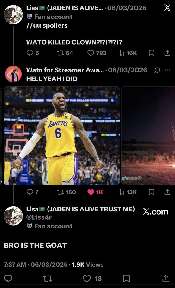 L1ss4r's tweet photo. Missing when uutwt were spreading fake new and wato just played along😭😭 https://t.co/mAjfEx8ysc