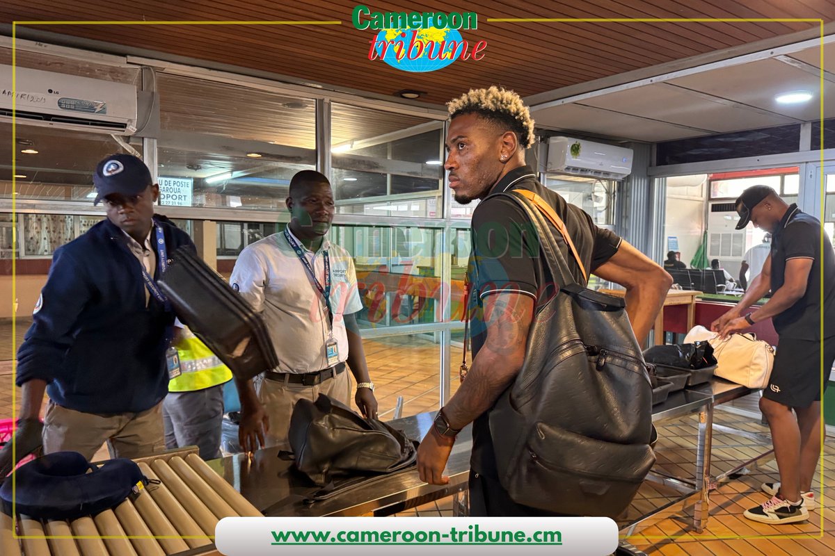 CamerounTribune's tweet photo. Les #LionsIndomptables quittent #Garoua
Les poulains de #David_Pagou s’apprêtent à décoller de l’#aéroport international de Garoua pour #Brazzaville, où ils affronteront l’équipe nationale du #Congo le 29 septembre prochain, dans le cadre des éliminatoires de la #CAN2027. https://t.co/9RkuOj0E1L