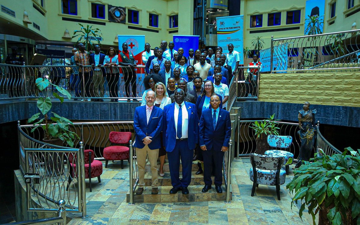 OPMUganda's tweet photo. This afternoon, Hon. @SamEngola3 closed the Donor Conference on Anticipatory Action at Imperial Resort Beach Hotel in Entebbe.

The conference brought together representatives from @GovUganda, development partners, United Nations agencies, diplomats, and the private sector to discuss how to institutionalise anticipatory action and shift from responding to disasters after they occur to taking early, forecast-based action before disasters strike.

#OPMUganda