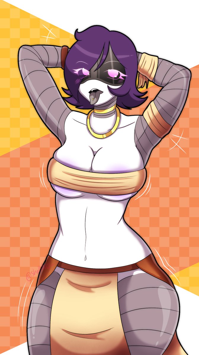 Shellstro_'s tweet photo. Egypt Uzi~
#Murderdrones #Nsfw https://t.co/WQKQTbaxkX