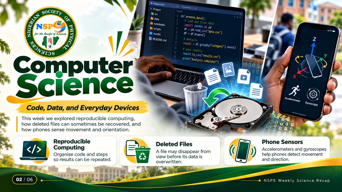 NSPSciences's tweet photo. 𝐎𝐧𝐞 𝐰𝐞𝐞𝐤. 𝐅𝐨𝐮𝐫 𝐝𝐢𝐬𝐜𝐢𝐩𝐥𝐢𝐧𝐞𝐬. 𝐄𝐧𝐝𝐥𝐞𝐬𝐬 𝐰𝐚𝐲𝐬 𝐭𝐨 𝐬𝐞𝐞 𝐭𝐡𝐞 𝐰𝐨𝐫𝐥𝐝. 🔬🌍
From code and probability to molecules, moving continents, and distant stars, this week with NSPS was all about curiosity, discovery, and connection across science.
𝐖𝐡𝐢𝐜𝐡 𝐢𝐝𝐞𝐚 𝐦𝐚𝐝𝐞 𝐲𝐨𝐮 𝐬𝐭𝐨𝐩 𝐚𝐧𝐝 𝐭𝐡𝐢𝐧𝐤?

#NSPS #WeeklyScienceRecap #ScienceEducation #STEM #PhysicalSciences