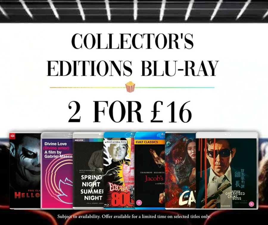 SecondRunDVD's tweet photo. The offer just got better! @RarewavesCom have an extra 10% off everything until 9am on 29th Sept - use code RWSEP10

More reason to buy selected Second Run Blu-rays in their '2 for £16' offer NOW for a limited time! 

https://t.co/gf6TK3O6zb https://t.co/bB9Mls4nM5