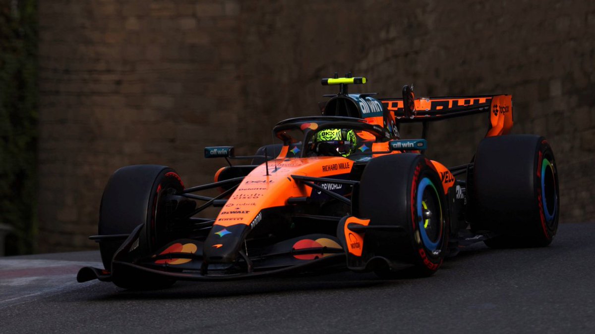 LN4's tweet photo. Lando's P5 and it's the highest he's ever started in Baku!! HYPED to see what he can do 😈 https://t.co/AwuccHbeUR