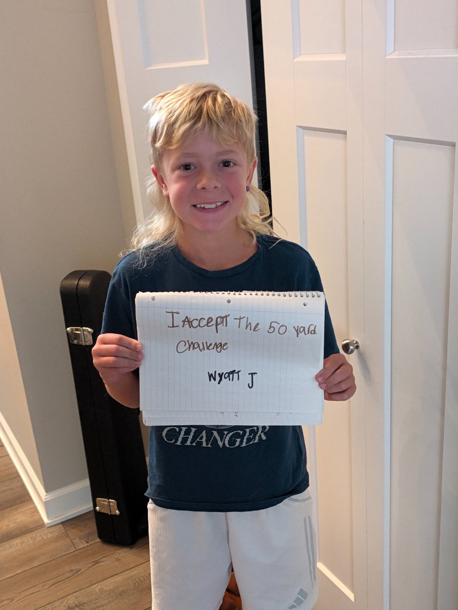 iamrodneysmith's tweet photo. Challenge Accepted!  Wyatt of indianola,Iowa has stepped up to make a difference and accepting our 50 yard challenge , committing to mow 50 free yards for those in need in his community. This is what it’s all about. Welcome to the family, Wyatt ! https://t.co/3mQeeG2ZYP