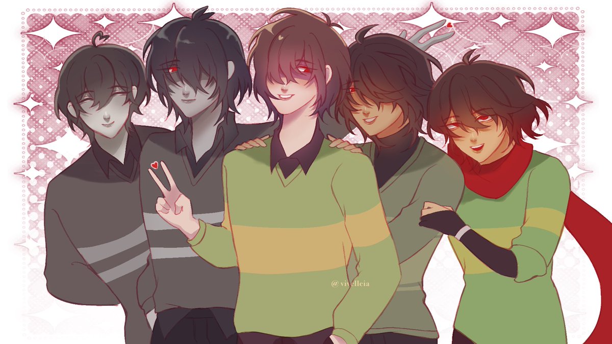 vivelleia's tweet photo. Soul Squad!
I drew some of the Soul designs from people in the Krisoul server! ><
Thank you for lending me them!~ ❤️
#deltarune https://t.co/zmyKeWnw28
