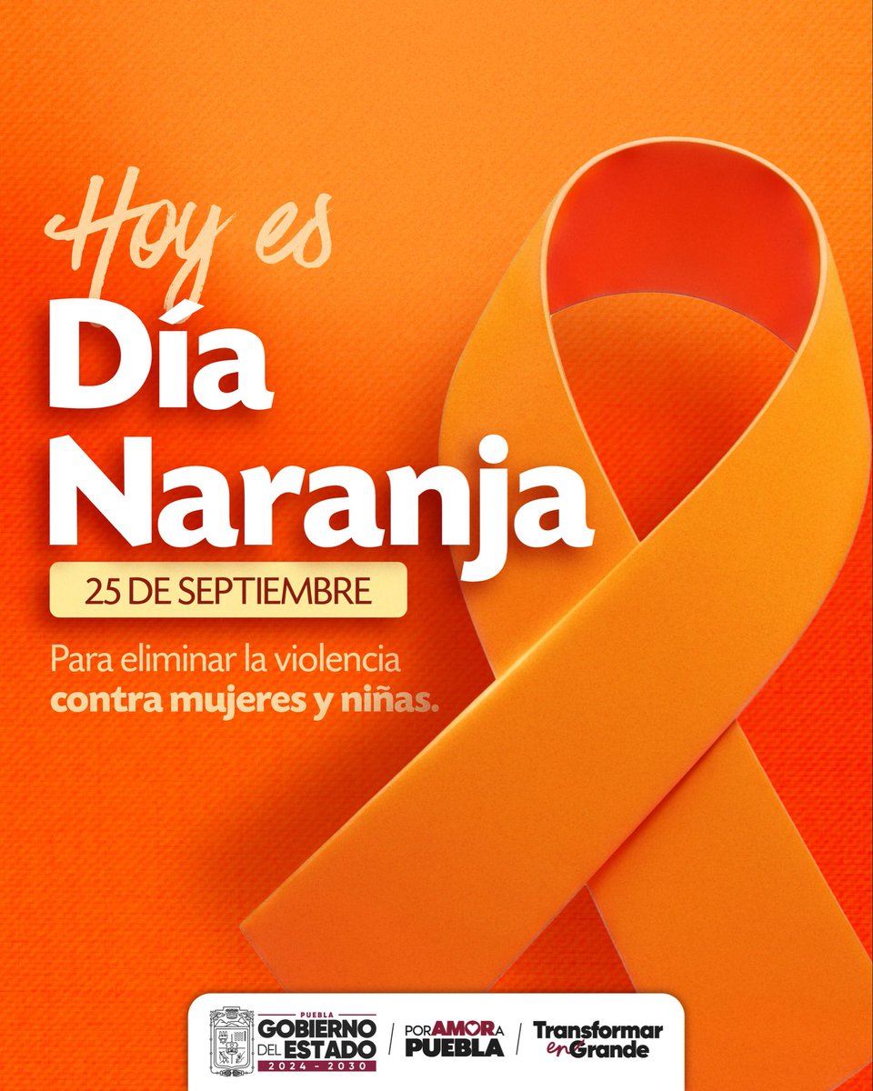 armentapuebla_'s tweet photo. Hoy es #DíaNaranja, una fecha para hacer visible la importancia de prevenir y erradicar la violencia contra las mujeres y niñas. 📆🧡 https://t.co/uS2shmZmP9