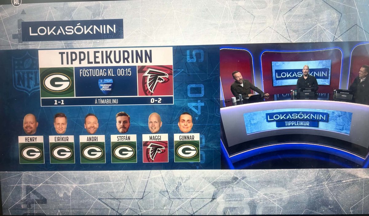 maggiperan's tweet photo. Dear @AtlantaFalcons
This week, an entire Icelandic NFL TV panel picked the Packers. Except one man. Me.
They laughed. I believed. You delivered!
The Lone Wolf is eating GOOD while the rest of Icelandic TV is eating humble pie. 🐺 🇮🇸
#RiseUp #LoneWolf https://t.co/GBhg5ZcyGd