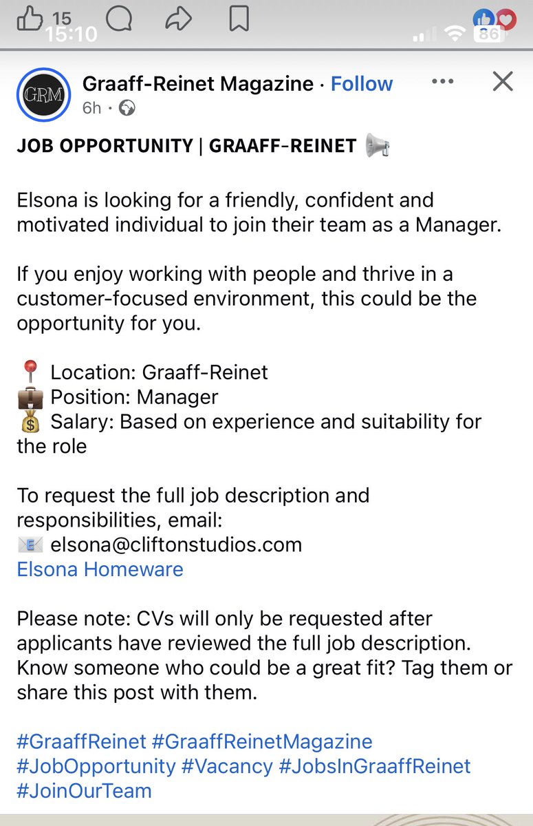 snomatye35's tweet photo. #Job openings ,#Eastern cape! https://t.co/ESVkIYAWyx