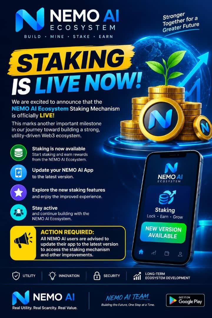 Cryptoceleb1's tweet photo. NEMO AI Mining is finally here! 🚀 The wait is over. Don’t miss it 😱

Download the app from Play Store, use the code to unlock your rewards, and start mining today! 🔥 

Join me on Nemo and earn NEMO tokens!  @NEMO_AI_HUB

https://t.co/LssbiUFljR

Referral code : XCZ3KNGY https://t.co/YSLezbpJnQ