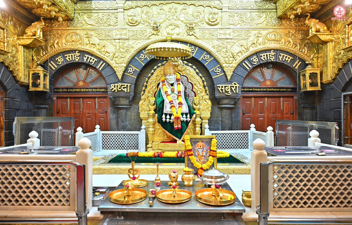 SSSTShirdi's tweet photo. *!! ॐ साई राम !!*
*श्री साईबाबा संस्थान विश्वस्त व्यवस्था,शिर्डी*
*!! ॐ Sai Ram !!*
*Shri Saibaba Sansthan Trust, Shirdi*
≈≈≈≈≈≈≈≈≈≈≈≈≈≈≈≈≈ 
*आरती :-धुपारती*
*शुक्रवार २५ सप्टेंबर २०२६*  
*Aarti :-Dhooparti*
*Friday 25 September 2026* https://t.co/5OWBeOYfEQ