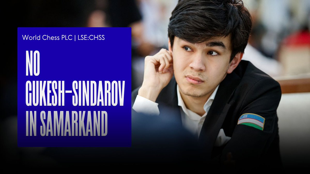 theworldchess's tweet photo. Gukesh &amp; Sindarov still haven't played
India–Uzbekistan Round 6.
Round 9 is underway
Sindarov–So
Gukesh–Donchenko
Germany &amp; Uzbekistan share the lead on 14/16.
India one point behind.
Three rounds remain.
Geneva is waiting.
https://t.co/ugrBB3957P
Credit: Rafal Oleksiewicz/FIDE https://t.co/2LfcSGKnbh