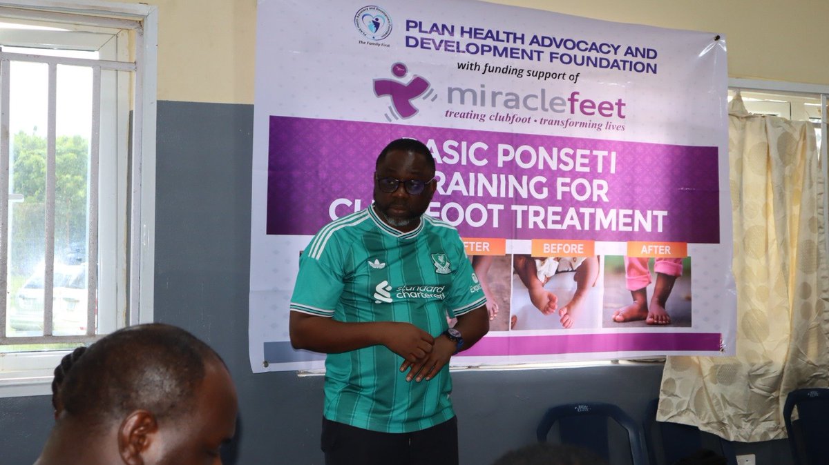 NG_PLAN's tweet photo. Yesterday, PLAN Foundation, through the MiracleFeet Clubfoot Project, conducted Basic Ponseti and CAST Administration Training for healthcare workers at General Hospital, Igboora, Oyo State
#Clubfoot
#Miraclefeet
#Chiodren https://t.co/wNcjjqxxcs