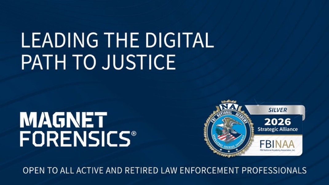 FBINAAQuantico's tweet photo. 📱 Digital evidence is critical to today’s investigations. Join Strategic Alliance Partner @MagnetForensics on Oct. 14 at 1 p.m. ET for Leading the Digital Path to Justice and learn strategies for turning evidence into action.

Register: https://t.co/sPYsXFI1iK

#FBINAA https://t.co/7VZYIqI7Uf