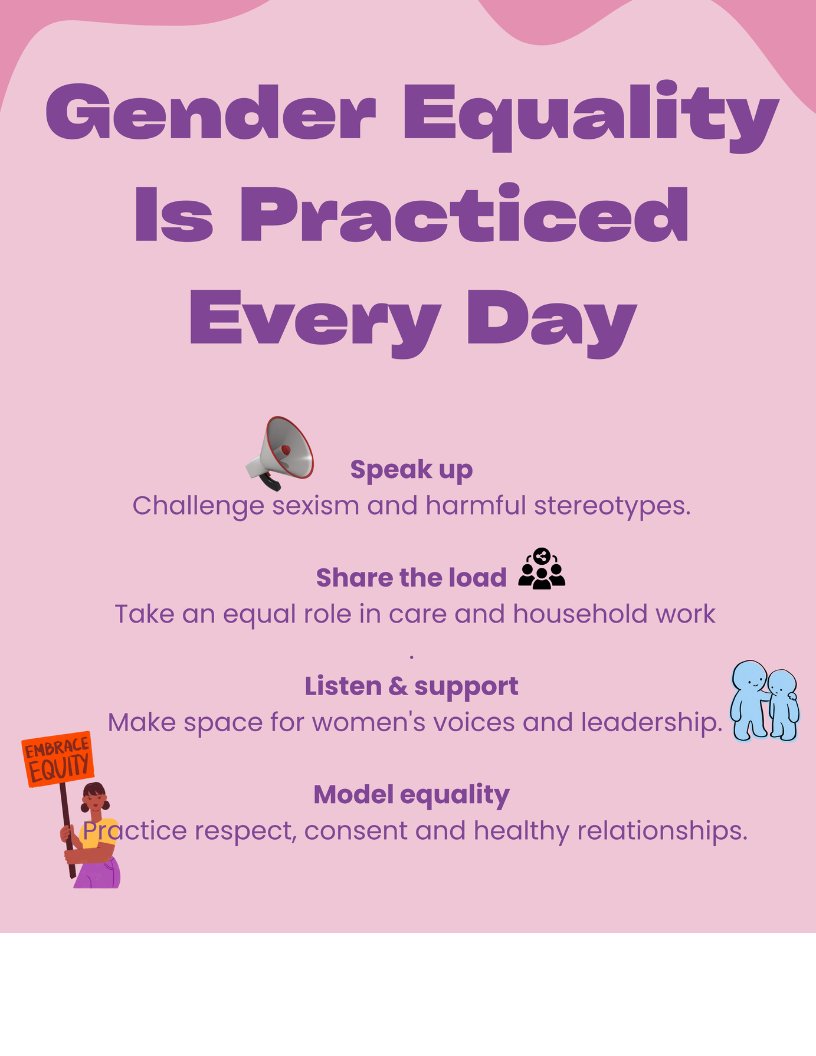 PCWomensCentre's tweet photo. Gender equality takes all of us.
Men and boys have an important role to play in challenging the attitudes, behaviours and expectations that contribute to gender inequality.
#GenderEqualityWeek #GenderEquality #ProgressMadeWorkAhead #MenAndBoys #WomensCentres #NovaScotia https://t.co/L6C3oIIpnr