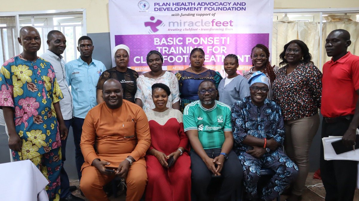 NG_PLAN's tweet photo. @miraclefeet @ObatundeOladapo @LeyeOjemuyiwa @oysphcboard The training strengthens local capacity for early identification, referral and treatment of children with clubfoot.
🦶❤️ Every child deserves the chance to walk free.
#PLANFoundation #MiracleFeet #Clubfoot #PonsetiMethod #Igboora https://t.co/HarZMnHPoC