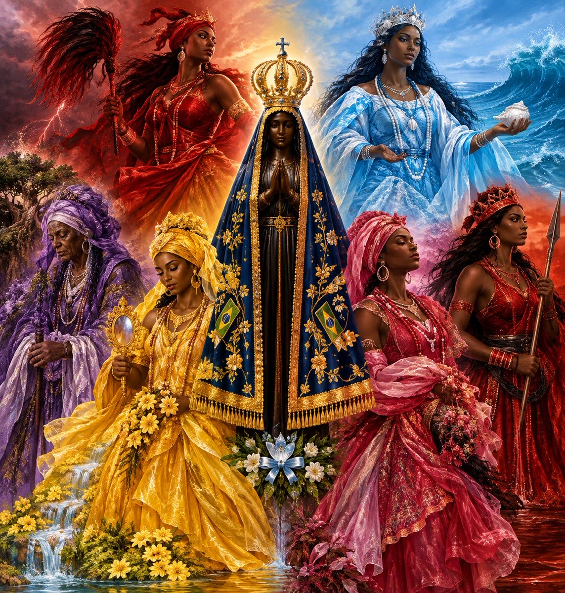 WanderPalmas's tweet photo. O POVO DE MATRIZ AFRICANA RESPEITA NOSSA SENHORA APARECIDA https://t.co/7bHDKABuGg
