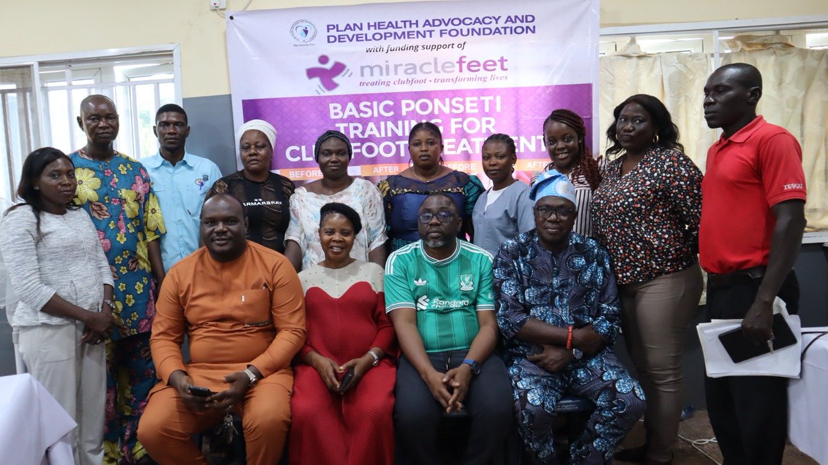NG_PLAN's tweet photo. @miraclefeet @ObatundeOladapo @LeyeOjemuyiwa @oysphcboard The training strengthens local capacity for early identification, referral and treatment of children with clubfoot.
🦶❤️ Every child deserves the chance to walk free.
#PLANFoundation #MiracleFeet #Clubfoot #PonsetiMethod #Igboora https://t.co/HarZMnHPoC