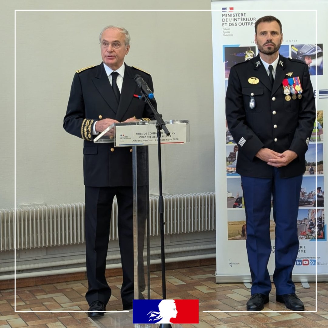 Image de Préfet de la Somme - #cérémonie I Ce vendredi 25 septembre, s'est tenue la prise de commandement du colonel Alexis PELTIE