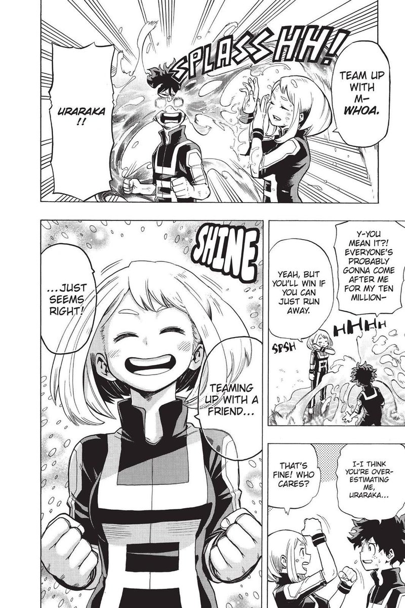 theteIephoneman's tweet photo. ochaco is the hero who loves everyone’s smile!

but I think izuku is the one who loves to see her smile the most!🥹😭🥰 https://t.co/LU5byr9khq
