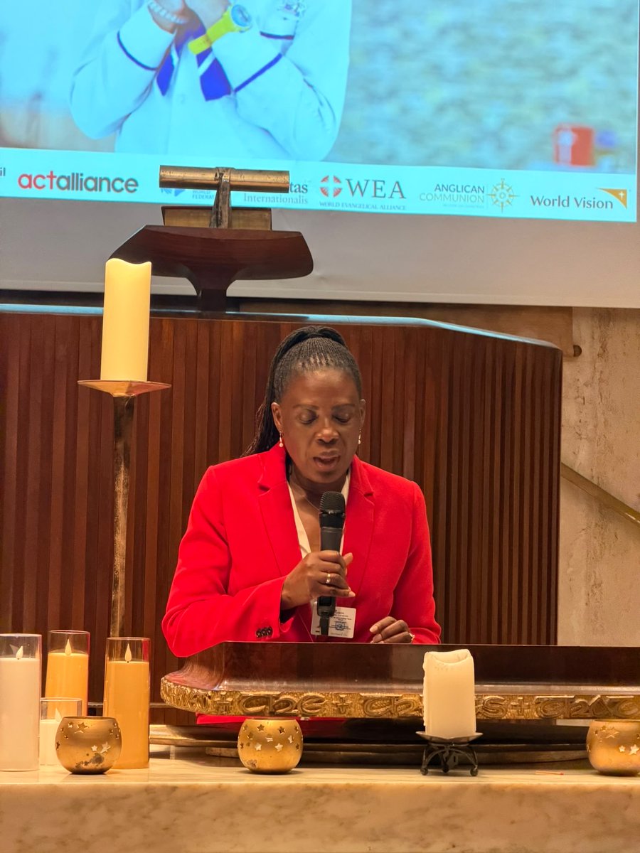AfricanUnionUN's tweet photo. H.E. Amb. Amma Twum-Amoah, @_AfricanUnion Commissioner for Health, Humanitarian Affairs and Social Development, offered a prayer at the 8th Annual #UNGA Prayer Service for Children, on the margins of #UNGA81 in New York. The service aims to enhance political commitment towards children's health and rights in a major international setting. It unites officials, faith leaders, civil society, and child advocates, reinforcing the #AU's commitments under the African Charter on the Rights and Welfare of the Child and #Agenda2063. Commissioner Twum-Amoah’s involvement shows that children's wellbeing is crucial for humanitarian efforts, governance, development, human rights, and public health priorities in #Africa.

#TheAfricaWeWant #SDGs