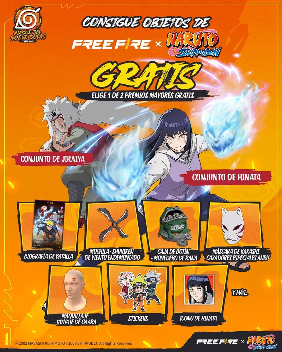 click_ecuador1's tweet photo. ¡Tu misión todavía no termina! 🥷🔥

Aún puedes conseguir recompensas GRATIS de Free Fire × NARUTO SHIPPUDEN y elegir uno de los dos conjuntos. 🍥

Pidelo aquí, somos #ClickEcuador tu mejor opción 0999812442 .👍 https://t.co/YtEiSXvoY5 https://t.co/iAL85rYmDV