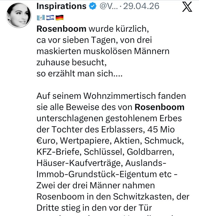 VirtuosasX's tweet photo. #Bremen 🇩🇪✝️🇮🇱🇲🇦🇬🇹🇩🇰🇷🇺
#Mossad #Mafia #Testament
Auftragsmörder Korruption Cybercrime Stalking #Geldwäsche #Crimenetwork #Hereditary Embezzlement
#Israel #Marokko #Dänemark #Russland #Guatemala
❗️Rosenboom 🇩🇪🇮🇱🇲🇦
❗️Mikkelsen 🇩🇰 Hanstholm
❗️Gonzales-Jurado 🇬🇹 GuateCity
❗️Gärtner Friedhof 🇷🇺☠️✝️💰