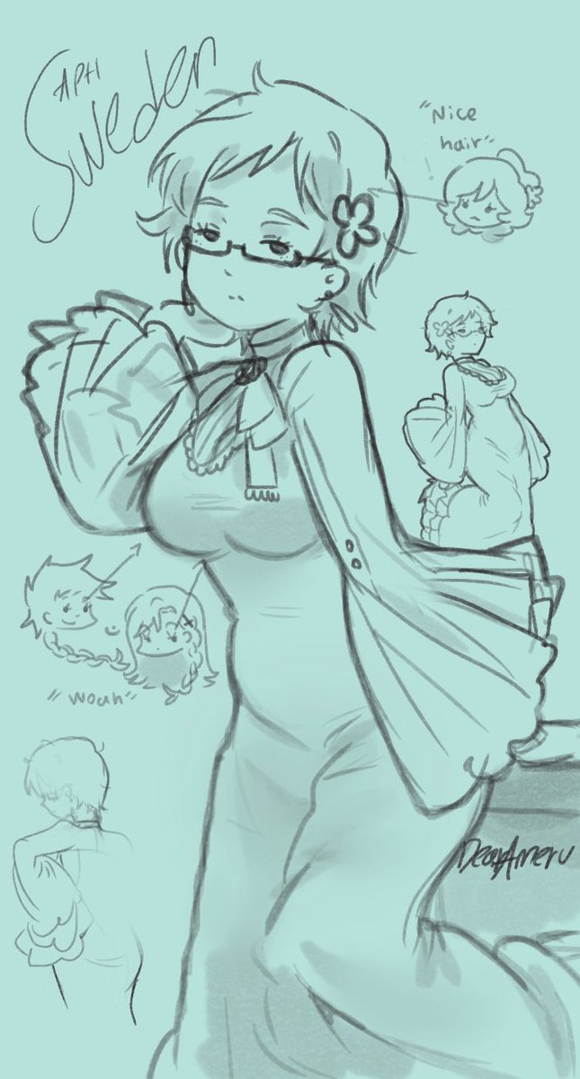 dearameru's tweet photo. doodles #nyotalia 🇸🇪 https://t.co/nrDXpIExzw