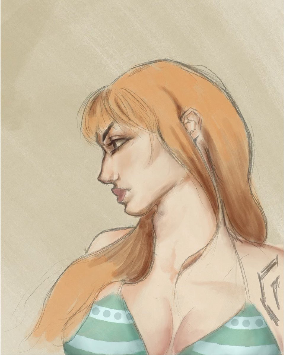 veriveritoomuch's tweet photo. 2022// 2026 

Woao, what I was doing hhh. The only thing that I regret changing is the shape of the nose tho T.T #nami #ONEPIECE〜 #fanart #anime #illustration‌‌ https://t.co/1Tfilb0R4B