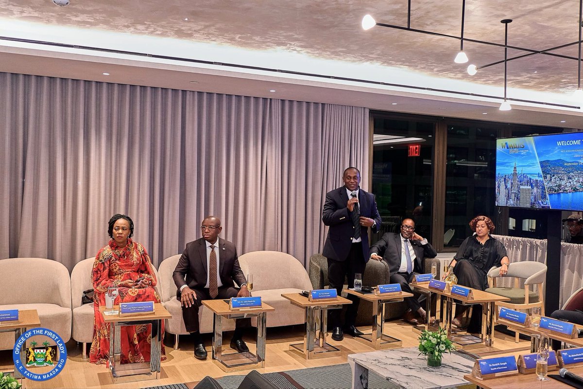 FirstLadyBio's tweet photo. Sierra Leone Ready to Welcome West Africa and the World for WAIIS 2026

It was an honour to stand alongside His Excellency President Julius Maada Bio on the sidelines of the 81st United Nations General Assembly as he launched the countdown to the inaugural West Africa Integration and Investment Summit (WAIIS), which will take place in Freetown this November.

I was proud to be there to support President Bio as Sierra Leone prepares to welcome Heads of State, investors, development partners, business leaders and other key stakeholders to our country.

WAIIS is much more than a summit. It is an opportunity for Sierra Leone to position itself at the heart of West Africa’s economic and investment agenda, while opening doors for partnerships, investment and opportunities that can directly contribute to the prosperity of our people.

With its focus on energy, strategic minerals, agribusiness and digital transformation, the Summit speaks directly to the future we want for Sierra Leone and our region—one driven by investment, innovation, regional cooperation, job creation and inclusive economic growth.

As Sierra Leone gets ready to welcome the world to Freetown, I am confident that WAIIS will provide an important platform to showcase our country’s potential and strengthen partnerships that can translate into tangible opportunities for our people.

Sierra Leone is ready. Freetown is ready. Africa is ready.

FMB