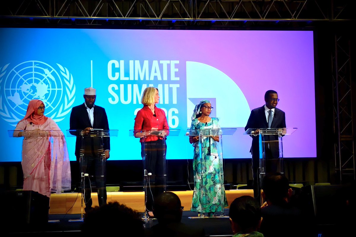 OmarFarukOsman's tweet photo. Addressed the UN High-level Summit on Climate Action and the Just Transition, convened by UN Secretary-General António Guterres at UN Headquarters in New York, in the margins of the UN General Assembly. 

Speaking for organised labour, my message was simple: workers and their communities must not pay for a climate crisis they did not create. A just transition must protect jobs, livelihoods and labour rights. It must provide social protection, new skills and safe workplaces. Developing countries also need climate finance through grants, not more debt.

I also spoke about information integrity which is the antidote to climate disinformation. People need truthful and reliable information about the climate crisis and its solutions. Journalists reporting on climate change and environmental protection must be free and safe to do their work. When journalists are silenced, communities are denied the truth and impunity thrives.