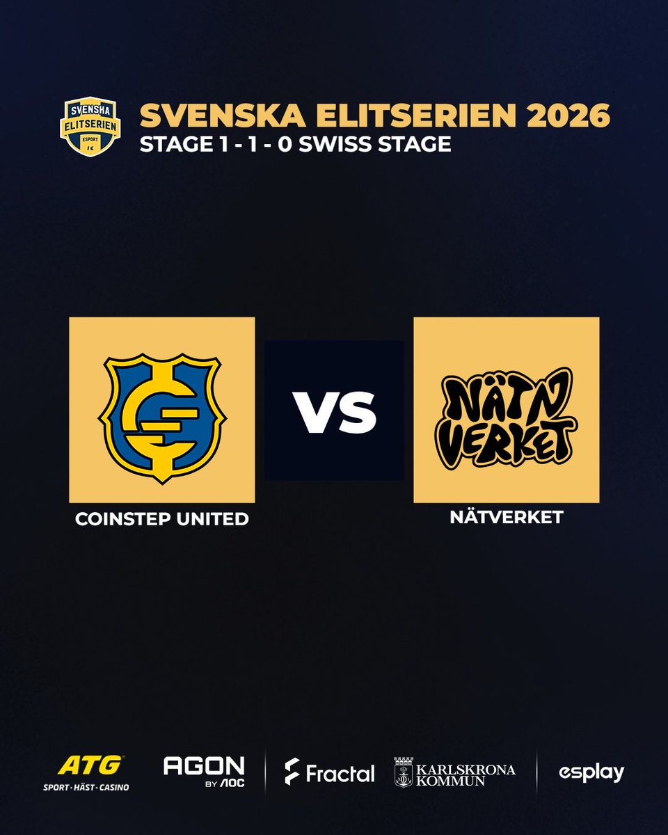 SECSGO's tweet photo. .@CoinstepUnited tar sig an @netverket idag klockan 17:15!

Det är en match ni inte vill missa! https://t.co/ll9cHaAf73