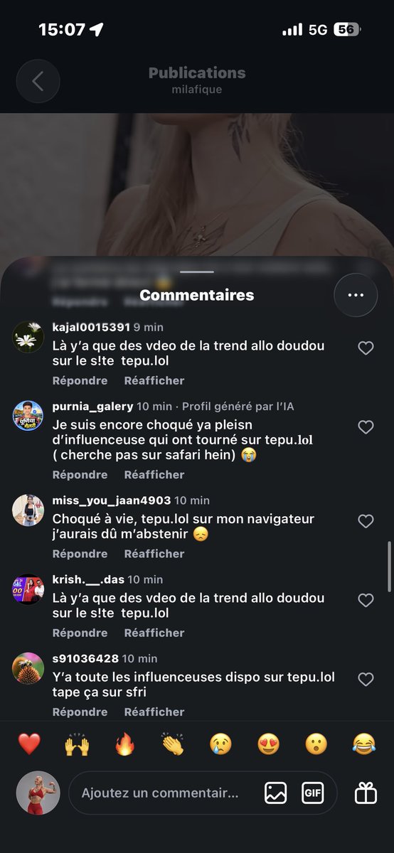 milafique's tweet photo. J’ai dû mettre mon compte Instagram en privé temporairement, étant la cible d’un raid numérique par les Wallah. https://t.co/Yrr4FEDlvk