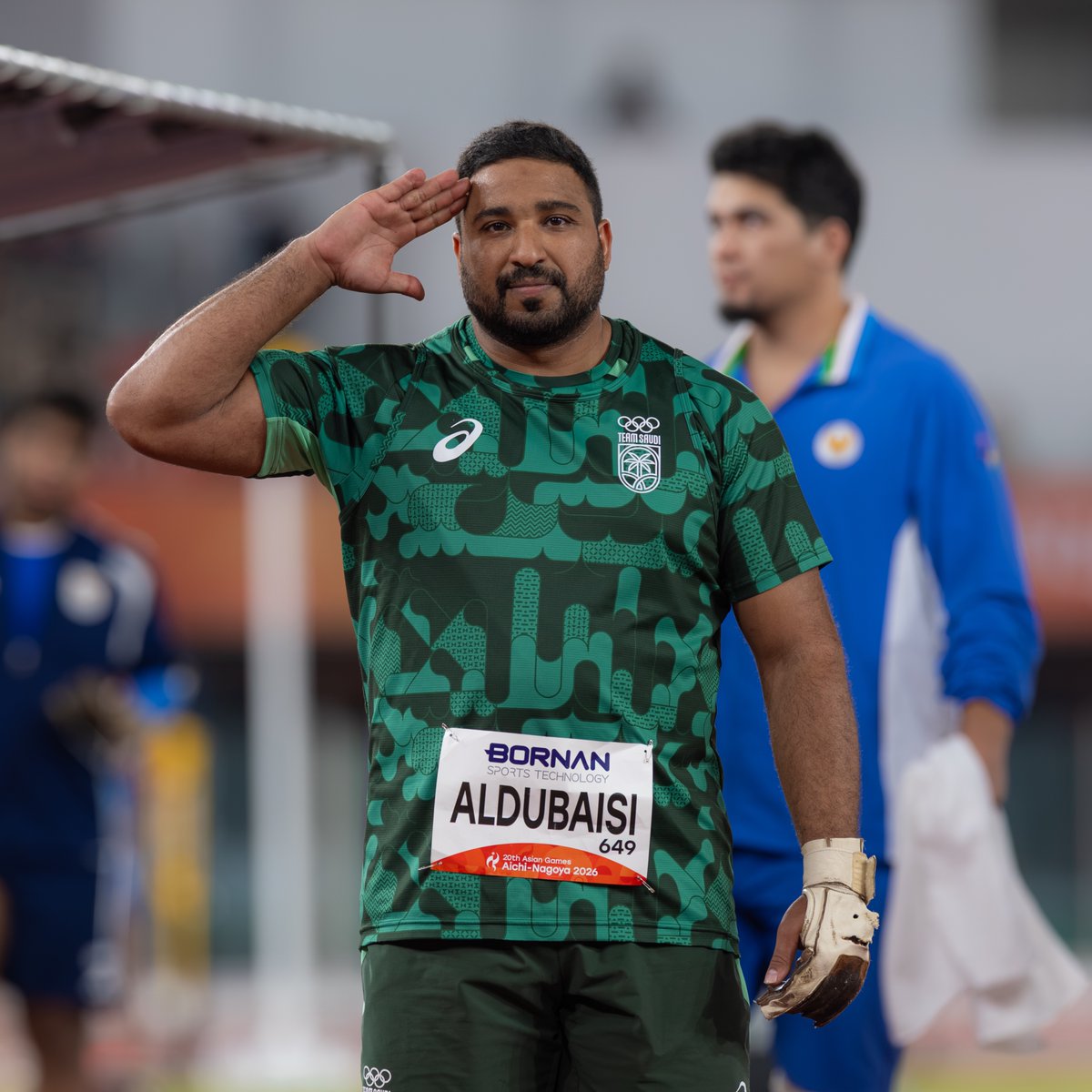 TeamSaudi's tweet photo. رميـة، جلبت الميدالية الأولى لـ"رمي المطرقة" السعودية في تاريخ الآسياد 🥉🇸🇦 

للتاريـخ يا محمد 🙏

#فريق_السعودية | #نشجعك 💚 https://t.co/OYj41jhzIM